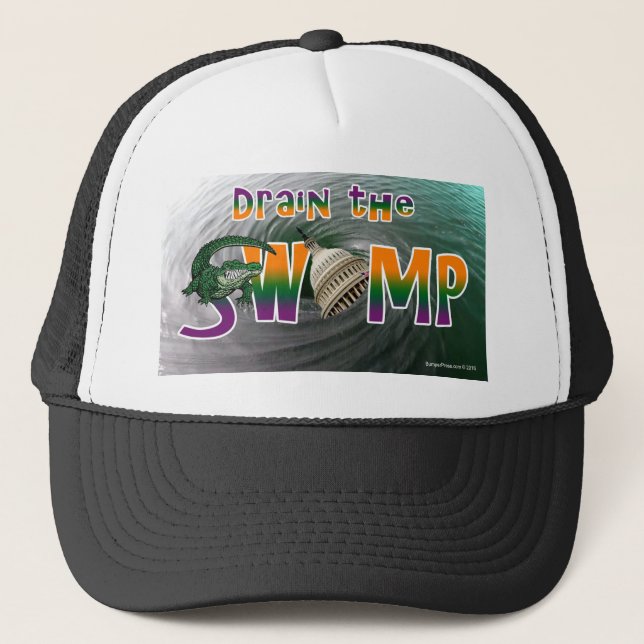 Drain the Swamp Trucker Hat (Front)