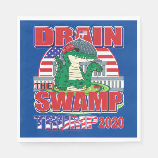 Drain The Swamp Trump 2020 Napkin