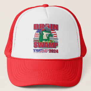 Drain-The-Swamp-Trump-2024 Trucker Hat