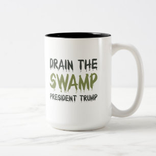 Drain The Swamp Two-Tone Coffee Mug