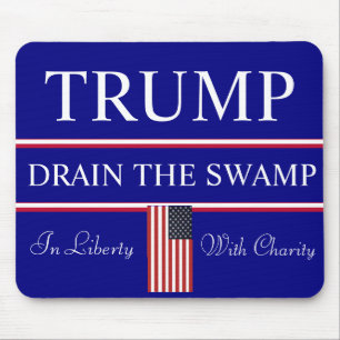 Drain the Washington SWAMP Trump  Mouse Mat