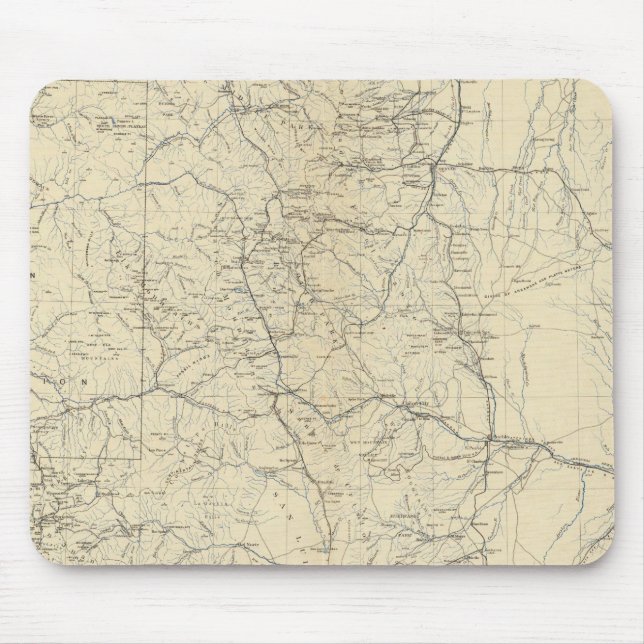 Drainage Map of Colorado Mouse Mat (Front)
