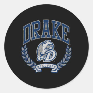 Drake Bulldogs Victory Classic Round Sticker