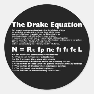 Drake_Equation Classic Round Sticker