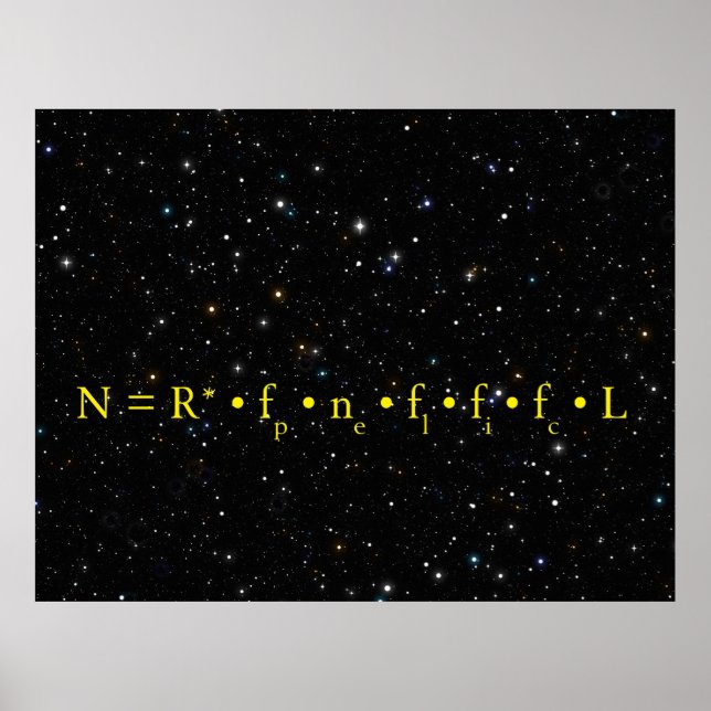 DRAKE EQUATION - HOW MANY ARE OUT THERE POSTER (Front)