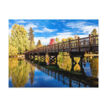 Drake Park Mirror Pond Bend Oregon Postcard