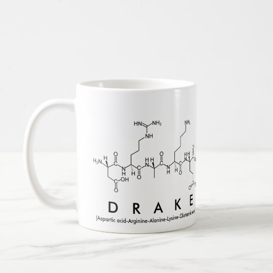 Drake peptide name mug