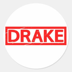 Drake Stamp Classic Round Sticker
