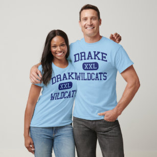 Drake Wildcats Middle School Auburn Alabama T-Shirt