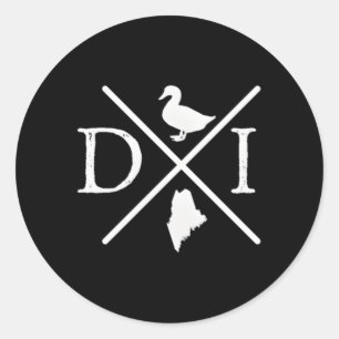 Drakes Island Coordinates Classic Round Sticker
