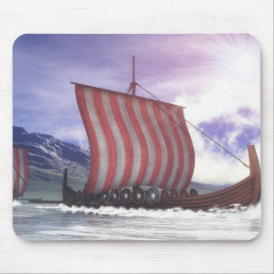 Drakkars - 3D render Mouse Mat