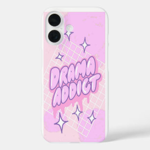 Drama Addict – Pastel Y2K Sass iPhone 16 Case