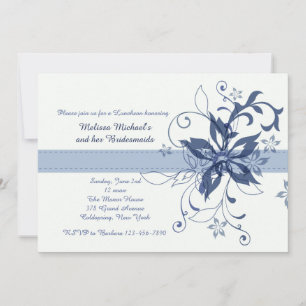 Drama and Fanfare Blue Invitation