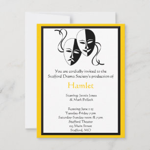 Drama and Theatre Invitation