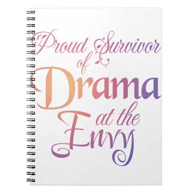 Drama At the Envy - Massage Meme Notebook (Front)