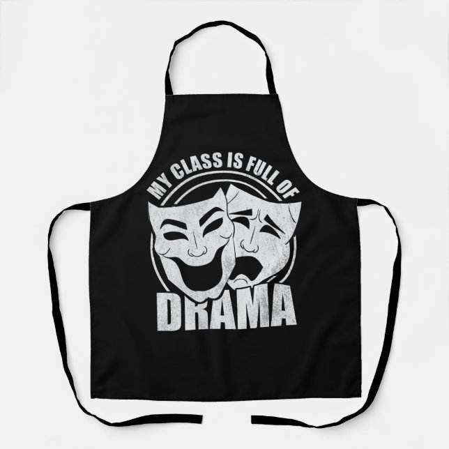 Drama Broadway Teacher Theatre Actors Actress Thea Apron (Front)