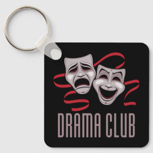 Drama Club Comedy And Tragedy Masks Key Ring