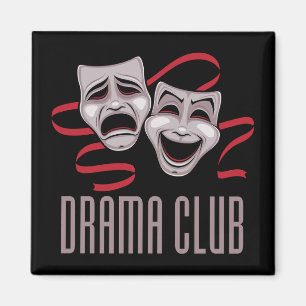 Drama Club Comedy And Tragedy Masks Magnet