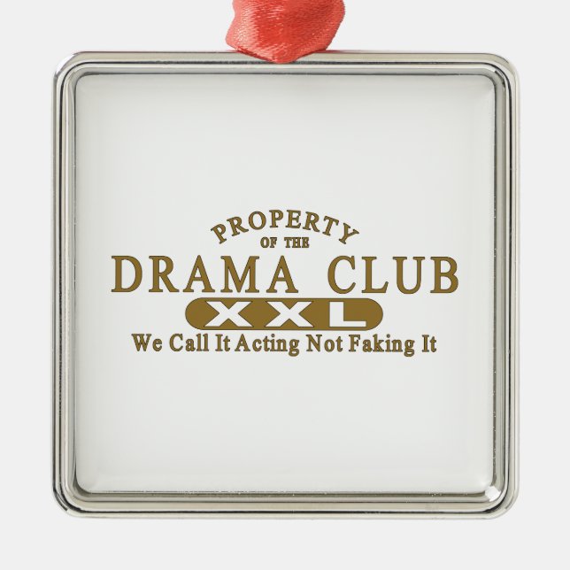 Drama Club Metal Tree Decoration (Front)