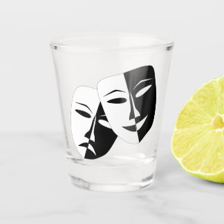 drama comedy and tragedy shot glass