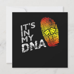 Drama DNA Shirt For A Drama Actor Thank You Card