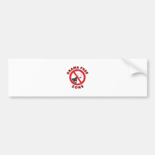 Drama Free Zone Bumper Sticker