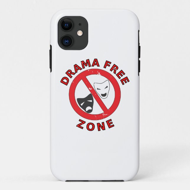 Drama Free Zone Case-Mate iPhone Case (Back)