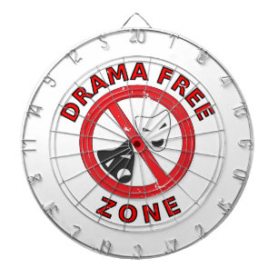 Drama Free Zone Dartboard