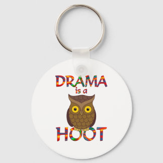 Drama is a Hoot Key Ring
