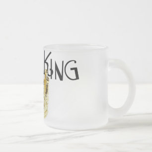 Drama King Frosted Glass Coffee Mug