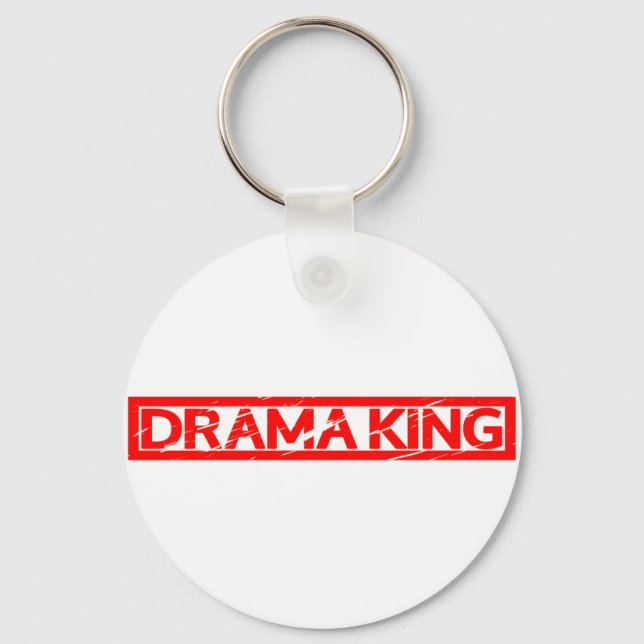 Drama King Stamp Key Ring (Front)