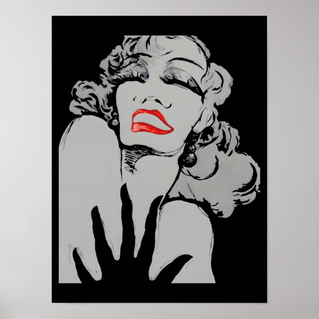 Drama Lips CHANGE COLOR ~ Poster 16x12 (Front)