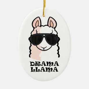 Drama Llama Ceramic Tree Decoration