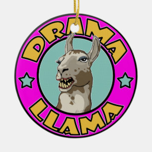 Drama Llama, Ceramic Tree Decoration