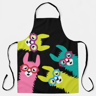 Drama Llama Colourful Camelid  Apron