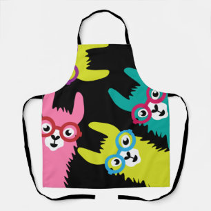 Drama Llama Colourful Camelid  Apron