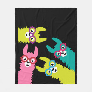 Drama Llama Colourful Camelid Baby Blanket