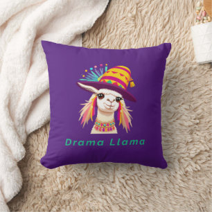 Drama Llama Funny Animal Cushion