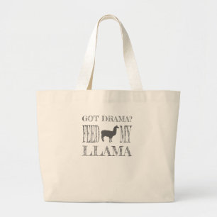 Drama Llama Got Drama Feed My Llama Large Tote Bag