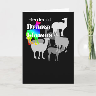 Drama Llama Herder Notecard