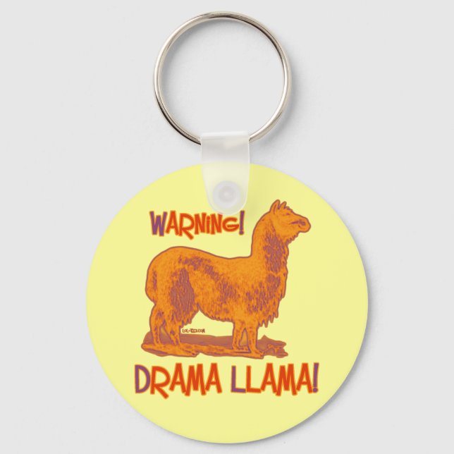 Drama Llama Key Ring (Front)