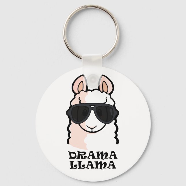 Drama Llama Key Ring (Front)