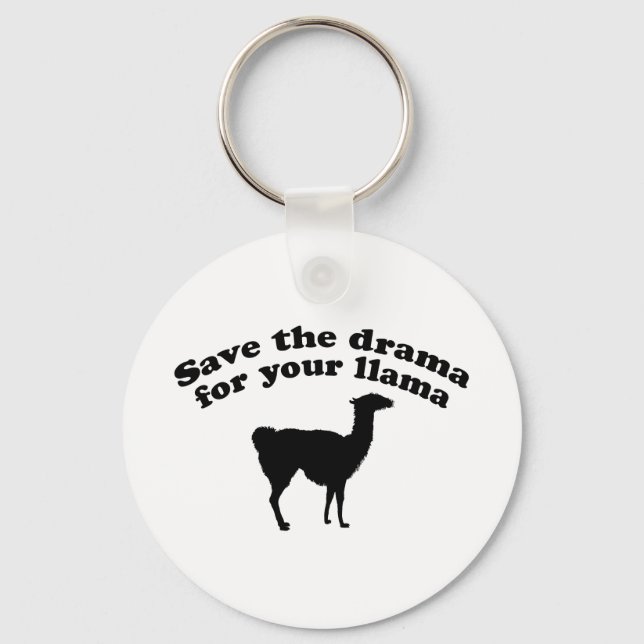 Drama Llama Key Ring (Front)