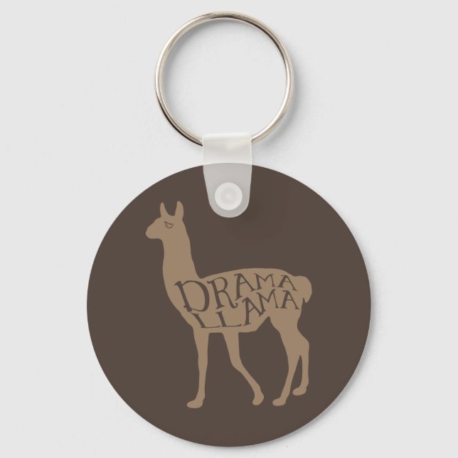 Drama Llama Keychain (Front)