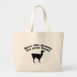 Drama Llama Large Tote Bag