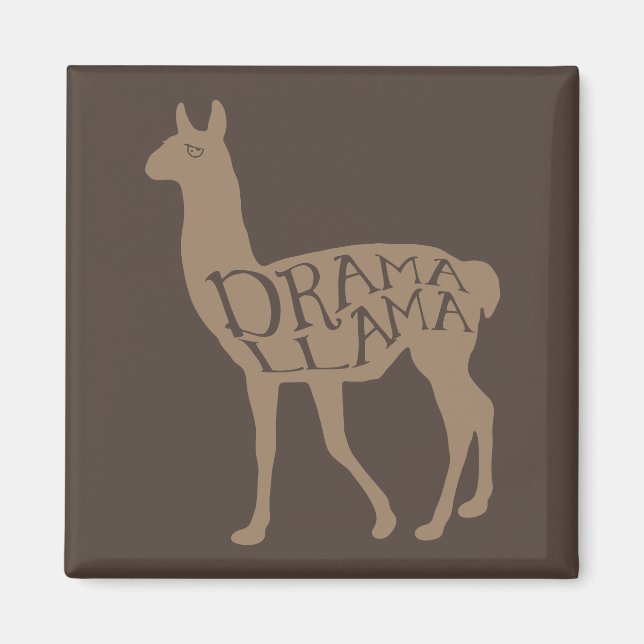 Drama Llama Magnet (Front)