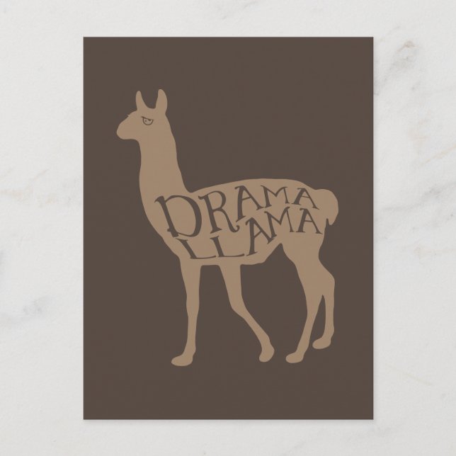 Drama Llama Postcard (Front)