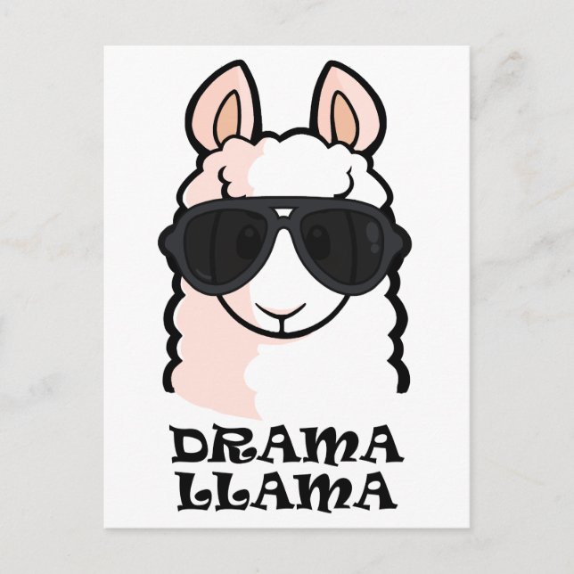 Drama Llama Postcard (Front)