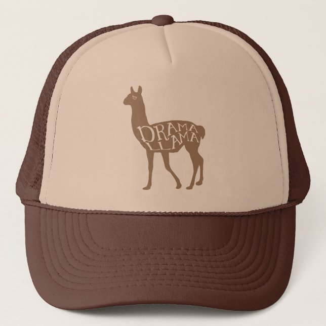 Drama Llama Trucker Hat (Front)