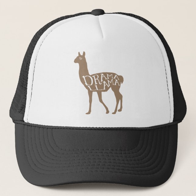 Drama Llama Trucker Hat (Front)